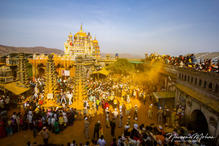 Top view of Khandoba temple