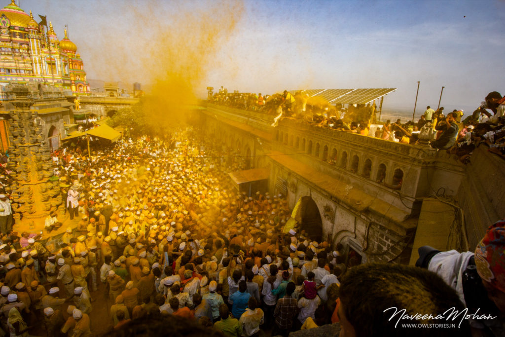 Top view of Khandoba temple